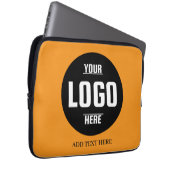 Aangepaste Logo-laptophoes van neopreen – 13 inch Laptop Sleeve (Voorkant Rechts)