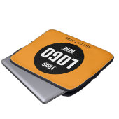 Aangepaste Logo-laptophoes van neopreen – 13 inch Laptop Sleeve (Voorkant onderkant)