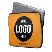 Aangepaste Logo-laptophoes van neopreen – 13 inch Laptop Sleeve (Voorkant Links)