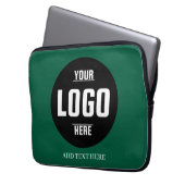 Aangepaste Logo-laptophoes van neopreen – 13 inch Laptop Sleeve (Voorkant Links)