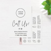 Aangepaste Logo-laserhaarverwijderaar nazorg Kaart (Bureau)