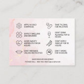 Aangepaste Logo lente-nazorgkaart Visitekaartje (Achterkant)