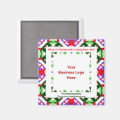 Aangepaste Logo Magnetische Happy Christmas Visite Magneet (Voorkant / Achterkant)