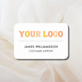 Aangepaste Logo Magnetische of Pin Back Employee Naamplaatje