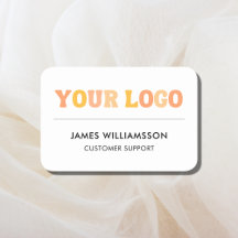 Aangepaste Logo Magnetische of Pin Back Employee