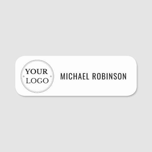 Aangepaste Logo Magnetische of veiligheidspeld voo Naamplaatje (Voorkant)