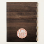 Aangepaste Logo Makelaar Wood Look 2026 Planner (Achterkant)