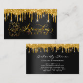 Aangepaste Logo maken voor artistieke Eyelash Gold Visitekaartje (Voorkant / Achterkant)