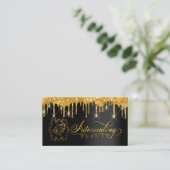 Aangepaste Logo maken voor artistieke Eyelash Gold Visitekaartje (Staand voorkant)