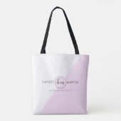 Aangepaste Logo Makeup artistieke schoonheid Salon Tote Bag (Achterkant)
