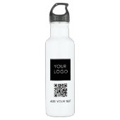 Aangepaste Logo Marketing Bedrijf QR Code Waterfles (Voorkant)