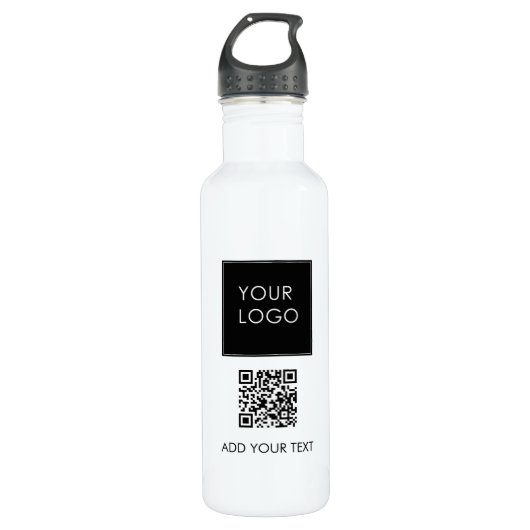 Aangepaste Logo Marketing Bedrijf QR Code Waterfles (Voorkant)