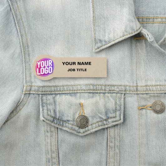 Aangepaste Logo Medewerker Magnetisch of Veilighei Naamplaatje (In situ)