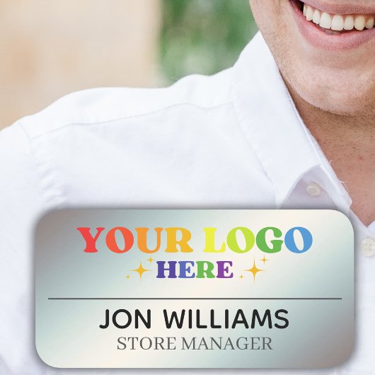 Aangepaste Logo Medewerker Magnetische of Safety P Naamplaatje