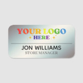 Aangepaste Logo Medewerker Magnetische of Safety P Naamplaatje (Voorkant)