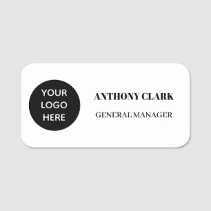 Aangepaste Logo Medewerker Magnetische of Veilighe Naamplaatje