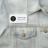 Aangepaste Logo Medewerker Magnetische of Veilighe Naamplaatje (In situ)