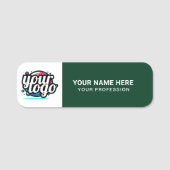 Aangepaste Logo Medewerker magnetische of veilighe Naamplaatje (Voorkant)