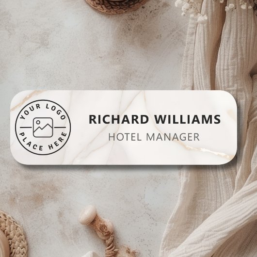 Aangepaste Logo Medewerker Magnetische of Veilighe Naamplaatje