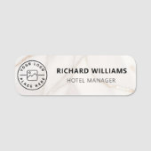 Aangepaste Logo Medewerker Magnetische of Veilighe Naamplaatje (Voorkant)