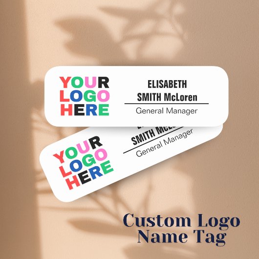 Aangepaste Logo Medewerker Magnetische Pin - Faux Naamplaatje