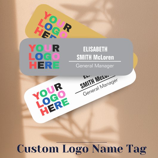 Aangepaste Logo Medewerker Magnetische Pin - Faux Naamplaatje