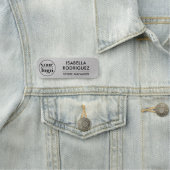 Aangepaste Logo Medewerker Magnetische Pin Faux Si Naamplaatje (In situ)