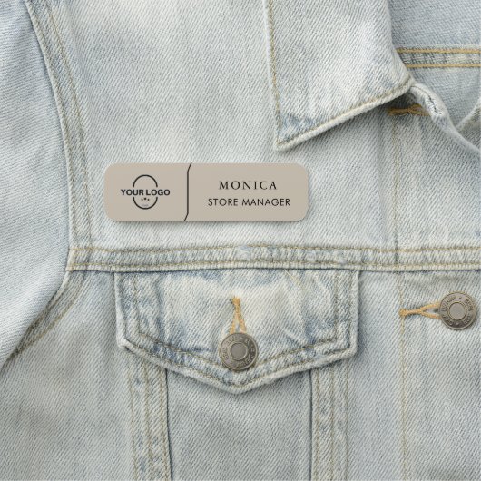 Aangepaste Logo Medewerker Magnetische Veiligheid Naamplaatje (In situ)