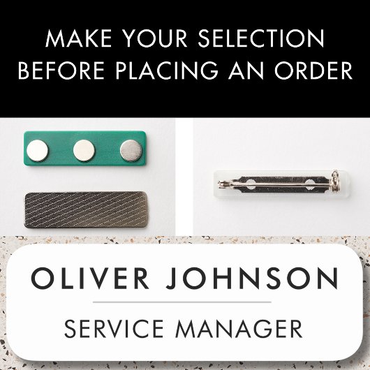 Aangepaste Logo Medewerker Magnetische Veiligheid  Naamplaatje