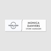 Aangepaste Logo Medewerker Magnetische Veiligheid Naamplaatje (Voorkant)