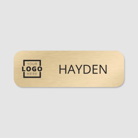 Aangepaste Logo Medewerker Magnetische Veiligheid  Naamplaatje (Voorkant)