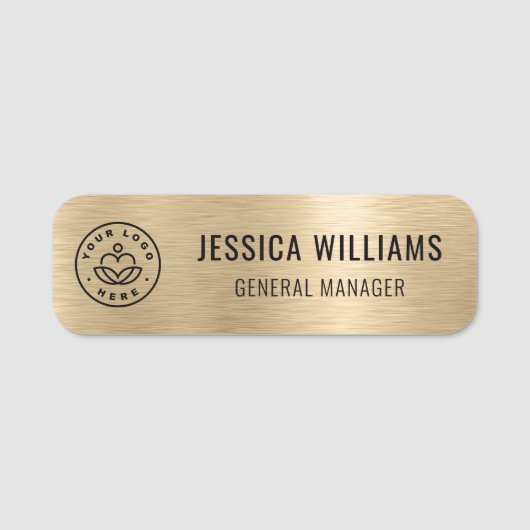 Aangepaste Logo Medewerker Magnetische Veiligheid  Naamplaatje (Voorkant)