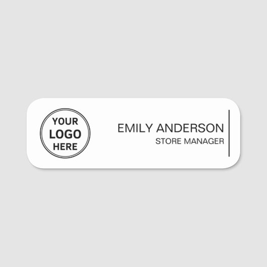 Aangepaste Logo Medewerker Magnetische Veiligheids Naamplaatje (Voorkant)