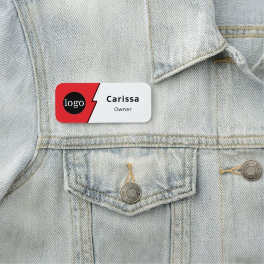 Aangepaste Logo Medewerker Magnetische Veiligheids Naamplaatje (In situ)