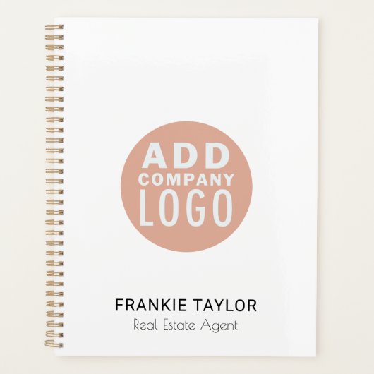 Aangepaste Logo Medewerker Makelaar Aangepast 2026 Planner (Voorkant)
