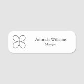 Aangepaste Logo-medewerker Naamplaatje (Voorkant)