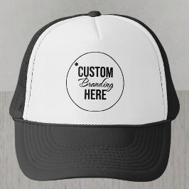 Aangepaste Logo-medewerker of swag zwart-wit Trucker Pet