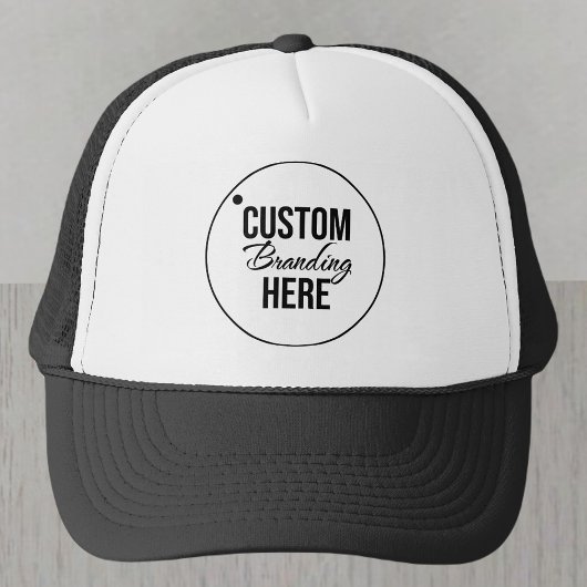 Aangepaste Logo-medewerker of swag zwart-wit Trucker Pet
