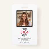 Aangepaste Logo Medewerker QR-code Gepersonaliseer Badge (Voorkant)