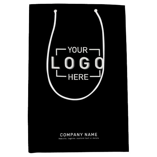 Aangepaste Logo Medium Cadeauzakje (Voorkant)