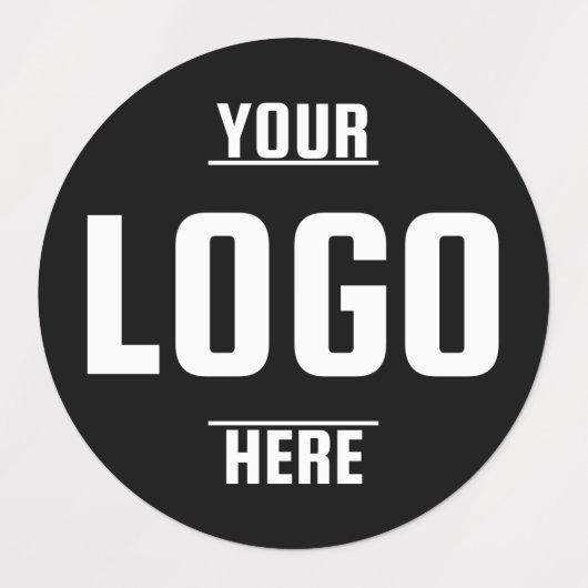 Aangepaste Logo Medium Circle Waterdichte Vinyl La Labels (Design 1)