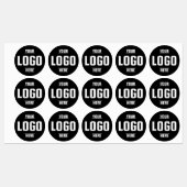 Aangepaste Logo Medium Circle Waterdichte Vinyl La Labels (Vel)