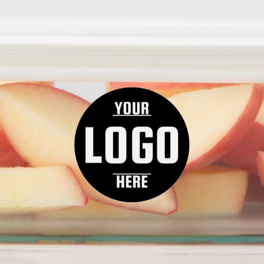 Aangepaste Logo Medium Circle Waterdichte Vinyl La Labels (Aangebracht)