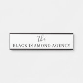 Aangepaste Logo | Merknaam van het bedrijf display Deurbordje (Voorkant)