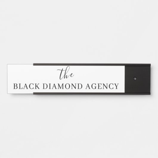 Aangepaste Logo | Merknaam van het bedrijf display Deurbordje (Voorkant)