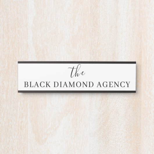 Aangepaste Logo | Merknaam van het bedrijf display Deurbordje (Voorkant)