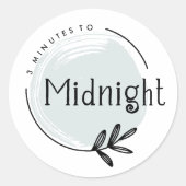 Aangepaste Logo-merkteken Ronde Sticker (Voorkant)