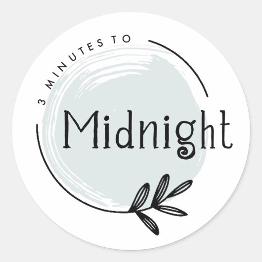 Aangepaste Logo-merkteken Ronde Sticker (Voorkant)