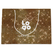 Aangepaste Logo-messenkooptas met reservebasis voo Groot Cadeauzakje (Voorkant)