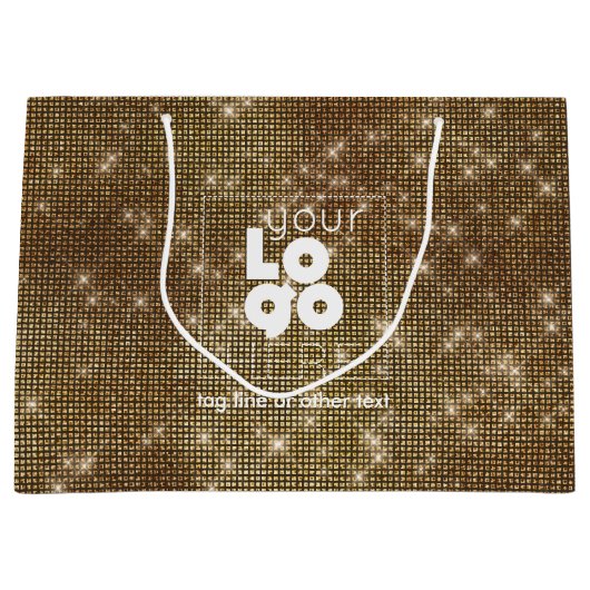 Aangepaste Logo-messenkooptas met reservebasis voo Groot Cadeauzakje (Voorkant)